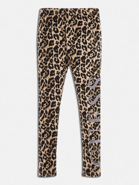 Guess All Over Jambiere Cu Imprimeu Animalier