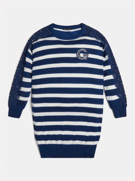 Rochie Albastră Cu Dungi Multi Guess