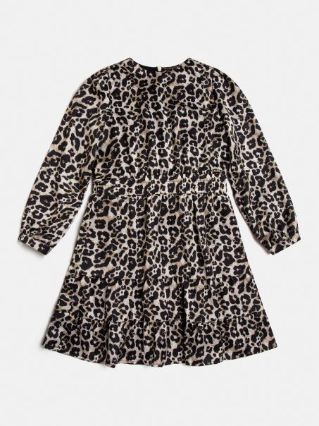 Rochie Cu Imprimeu Animalier Guess Animalier