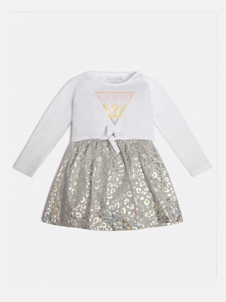 Rochie Cu Logo în Față Guess White