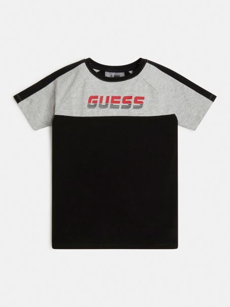 Tricou Bloc De Culoare Neagră Guess