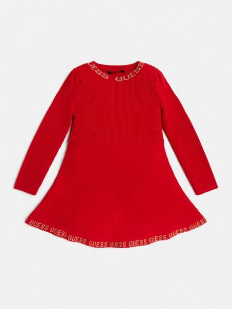 Rochie Pulover Fit And Flare Rochie Guess