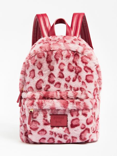 Rucsac Roz Iku Blana Artificiala Guess