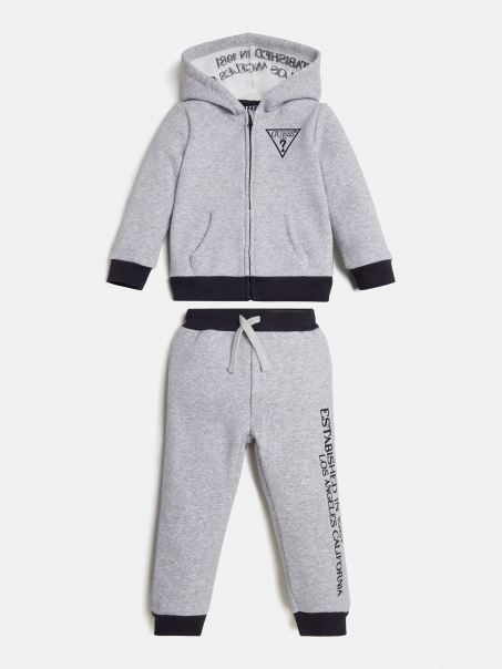 Set Hanorac și Pantaloni Activ Guess Gri Multi