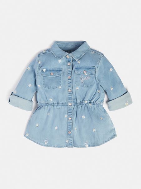 Cămașă Denim Albastră Guess