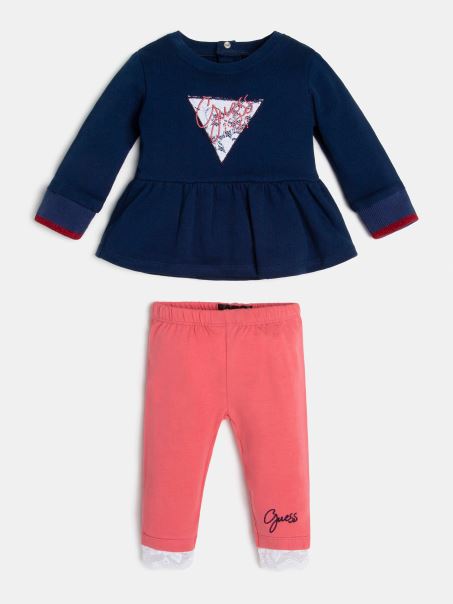 Set De Top și Pantaloni Guess Albastru