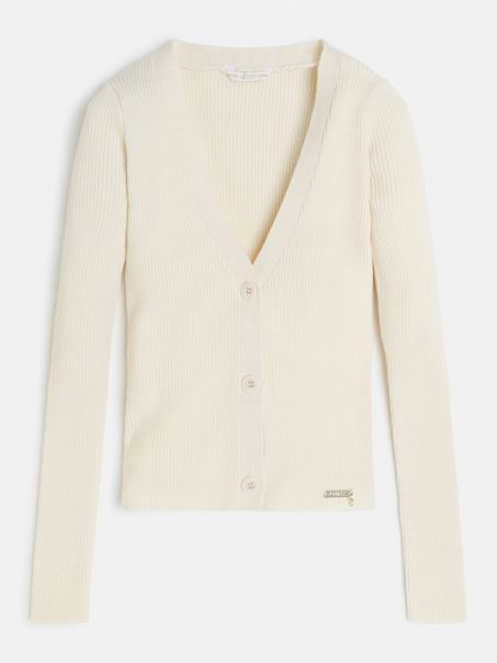 Guess Cremă De Cardigan în Amestec De Viscoză