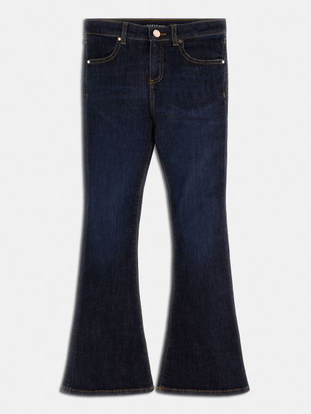 Pantaloni Evazați Din Denim Albastru Guess