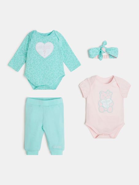 Set De Bumbac Multi-roz Guess