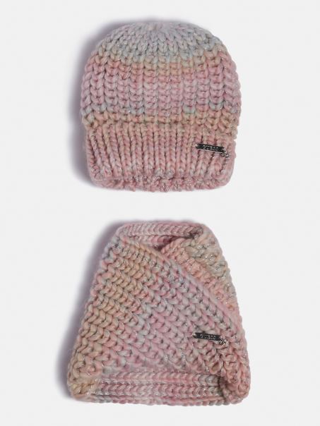 Set De Pălărie și Căpușă Guess Model Multicolor