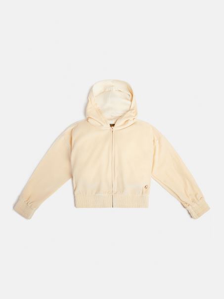 Hanorac Din Catifea Roz Deschis Guess