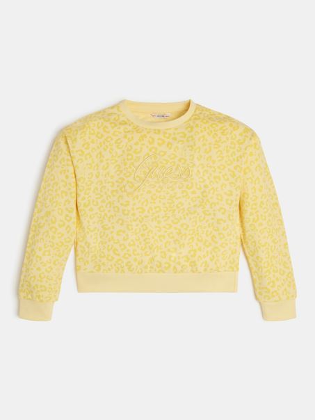Hanorac Guess Animalier Galben