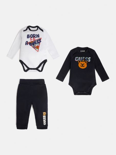 Guess Pack 2 Set De Corp și Pantaloni Albastru Multi