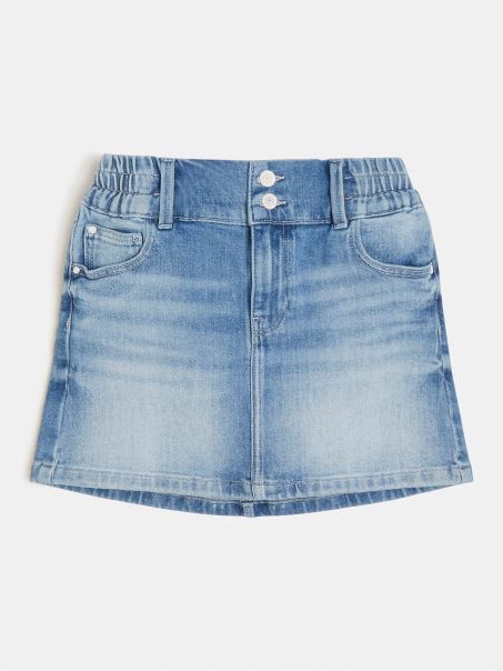 Bici De Denim Guess Albastra