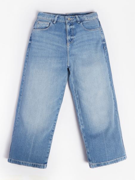 Pantaloni Din Denim în Amestec Lyocell Susl Guess
