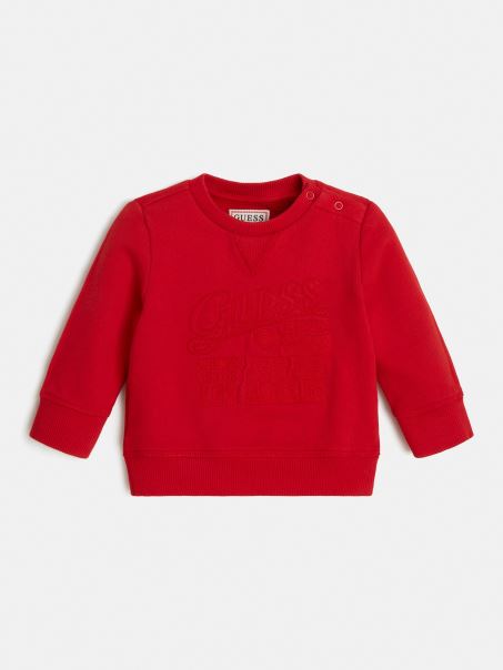 Hanorac Cu Gât Roșu Guess