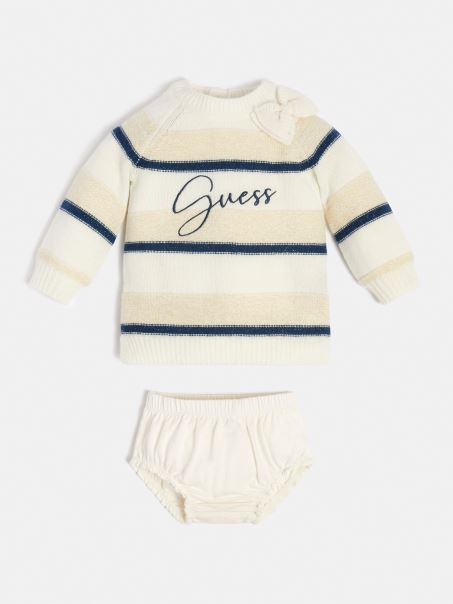 Set Rochie și Chiloți Cu Imprimeu Guess Albastru Deschis