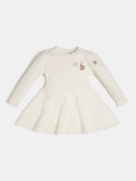 Rochie Pulover Guess Albă