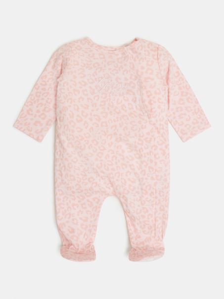 Ghici Peste Tot Imprimeu Salopeta Roz