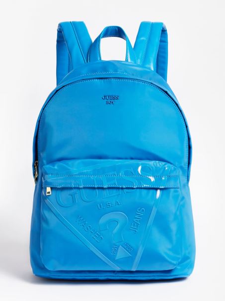 Rucsac Triunghi Cu Logo Zoel Albastru Guess