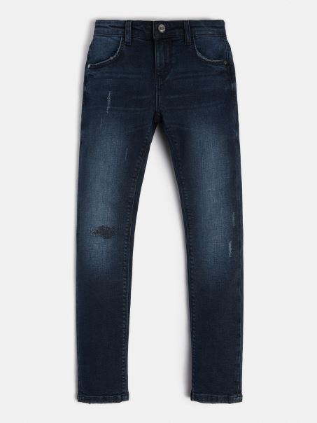 Pantaloni Denim Skinny Fit Albastru New Guess