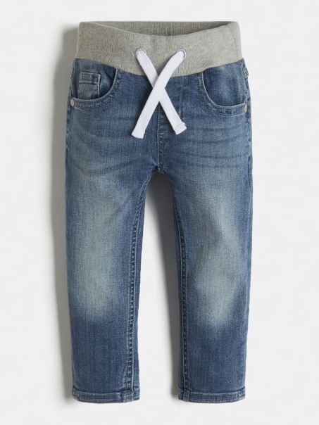 Guess New Fit Denim Pantaloni Albastru Tendință