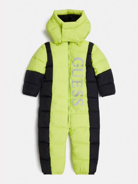 Salopetă Verde Cu Logo Guess Față