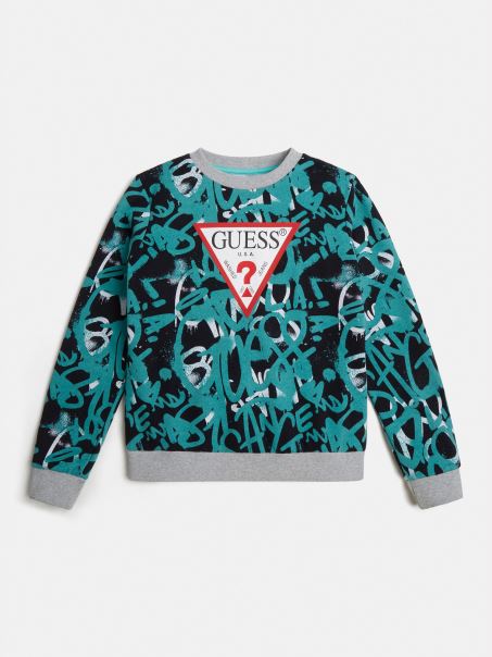 Hanorac Cu Imprimeu Guess Cu Model Multicolor