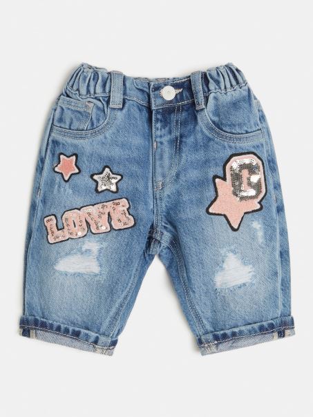 Pantalon Denim Guess Albastru