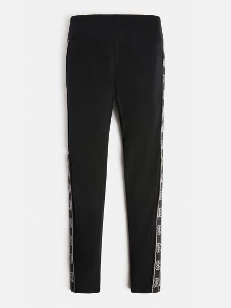 Legging Din Amestec De Bumbac Guess Black