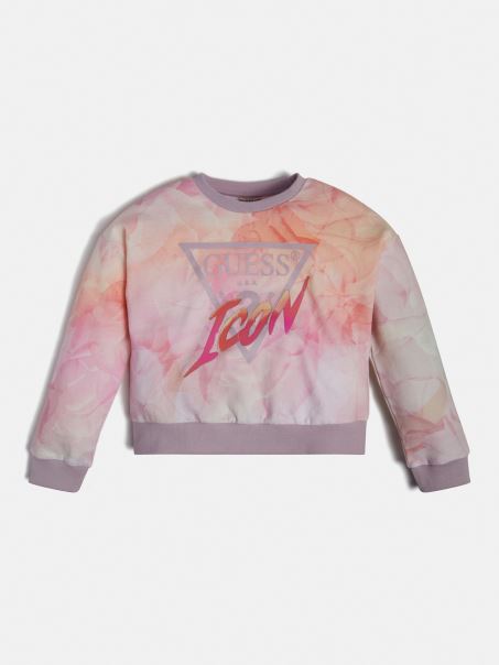 Hanorac Cu Logo Icon Guess Pink