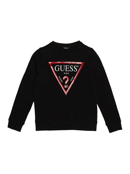 Hanorac Guess Cu Logo Triunghi Negru