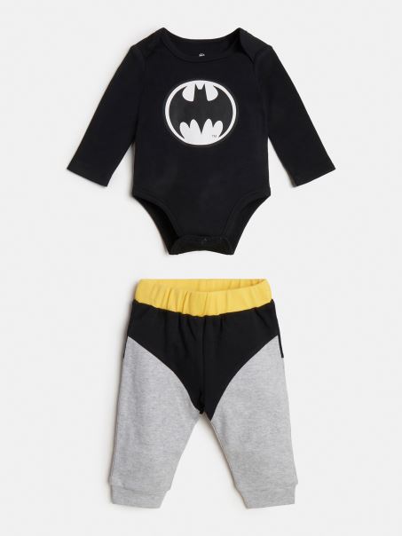 Set Pantaloni Cu Imprimeu Batman Guess Negru