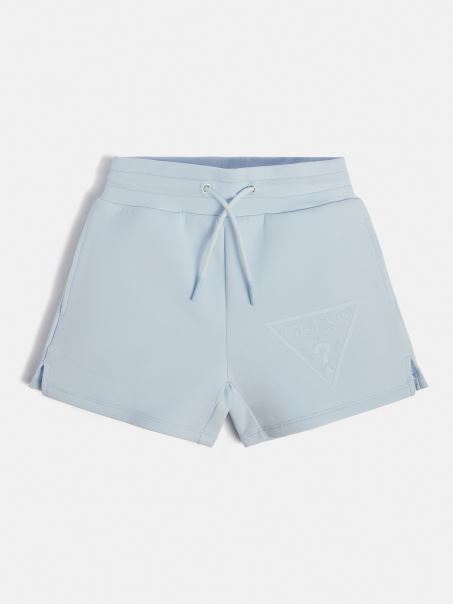 Pantaloni Scurți Activi Cu Logo Guess Albastru Deschis