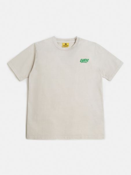 Tricou Supradimensionat Cu Imprimeu Batman Bej Guess