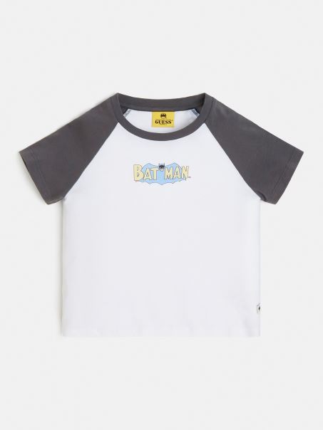 Tricou Decupat Batman Alb Guess