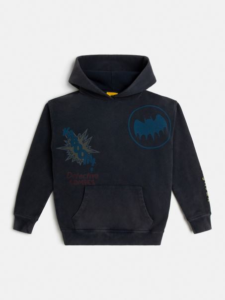 Hanorac Negru Cu Imprimeu Batman Guess