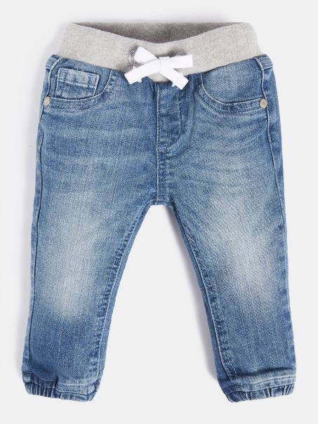 Pantaloni Denim Guess Regular Fit Albastru