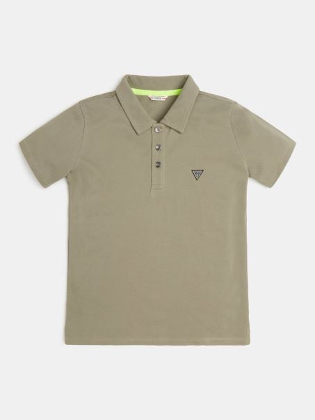 Polo Verde Din Bumbac Guess