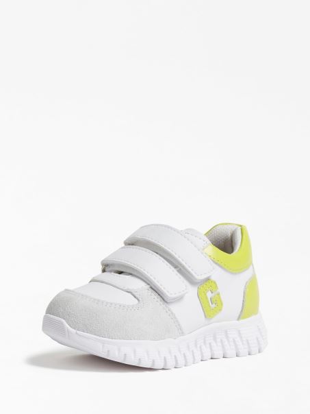 Pantof De Alergare Din Piele Albă Lance (21-26) Ghici