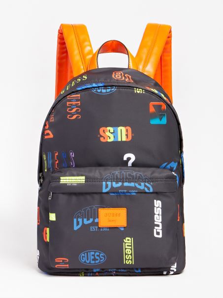 Rucsac Cu Imprimeu Peste Tot Negru Multi Guess