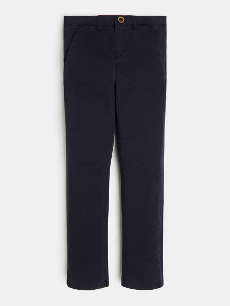 Pantaloni Guess De Culoare Albastră