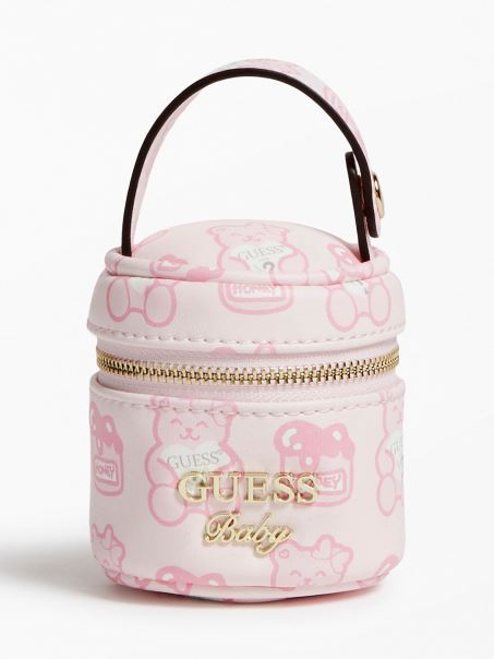 Husa Suport Suzeta Nou Nascut Guess Pink