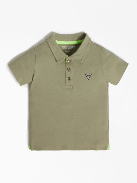 Tricou Polo Verde Bumbac Guess