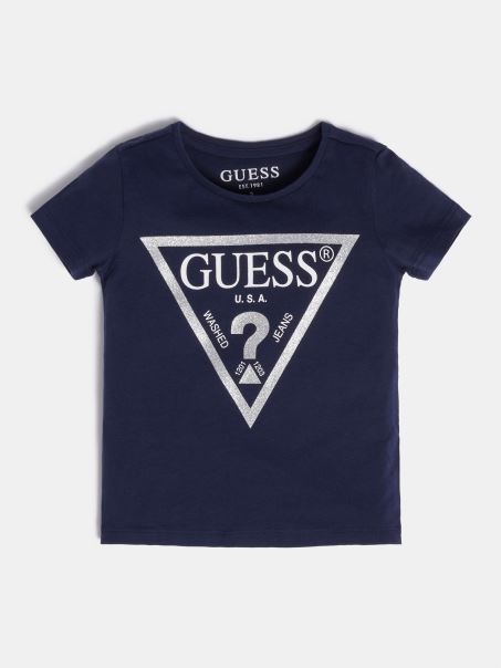 Tricou Imprimat Logo Guess Albastru închis