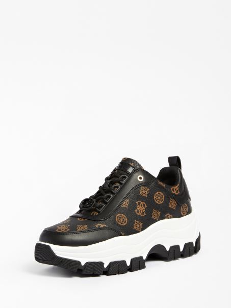 Pantof De Alergare Cu Logo-ul Bujor Bria 4g Negru Multi Guess