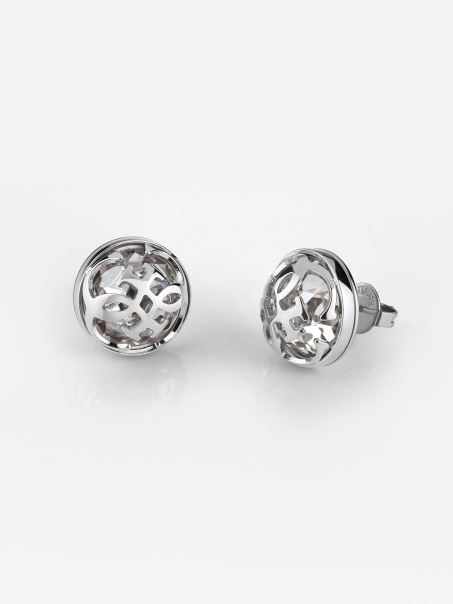 Cercei Guess Argintiu 4g Logo Boule'