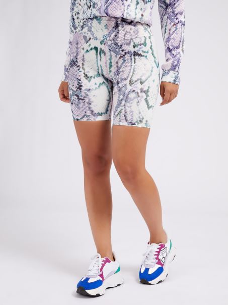 Pantaloni Scurți Biker Animalier Animalier Guess