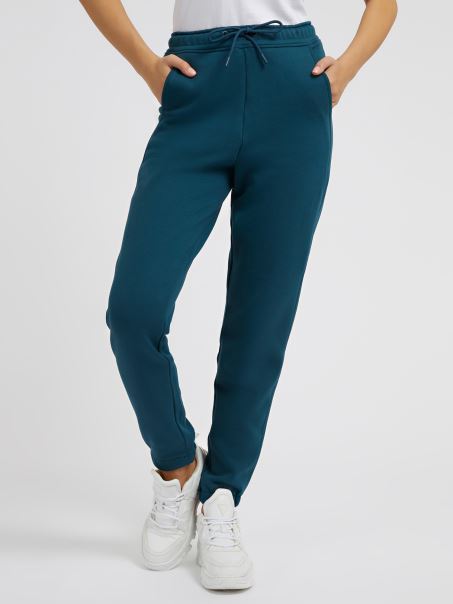 Pantaloni De Jogger Cu Logo Albastru Guess Pe Spate