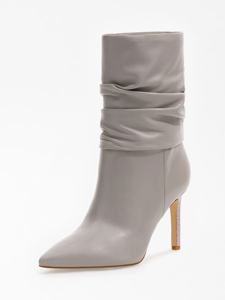 Botine Dabbi Gri Multi Din Piele Naturala Guess